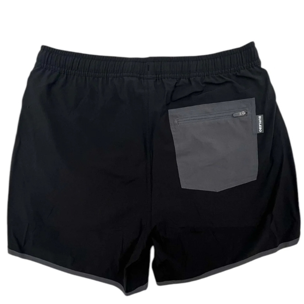 Men's Black Burlebo Lined Swim Shorts NWT - Picture 10 of 10